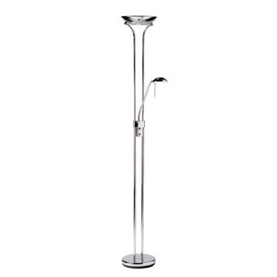 Luminosa Lighting Luminosa Rome Floor Lamp Chrome, Opal Glass, G9 - image 1