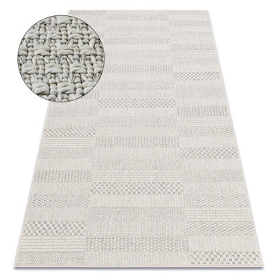 RugsX Carpet Origi 3736 Cream - Boards Flat-Woven Sisal String 155X220 Cm - image 1