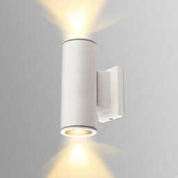 Aigostar 35W Outdoor Wall Lights Mains Powered, Ip65 Up Down Round W Wall Sconce,compatible With Gu10 Bulbs(Not Included) - thumbnail 1