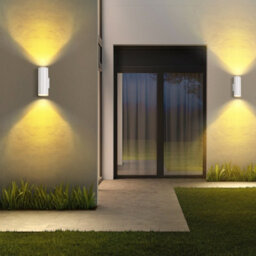 Aigostar 35W Outdoor Wall Lights Mains Powered, Ip65 Up Down Round W Wall Sconce,compatible With Gu10 Bulbs(Not Included) - thumbnail 6