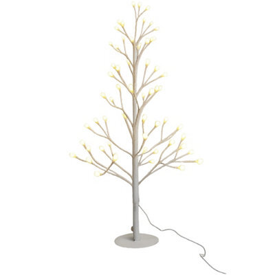 Pegdev - Pdl 60Cm Pre-Lit-Led Tree 48 Leds Selectable White 8 Functions Indoor Outdoor Wedding Party Christmas Display - image 1