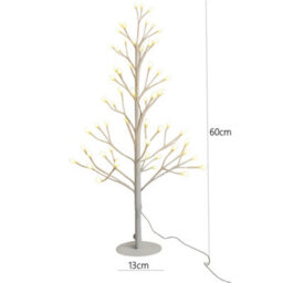 Pegdev - Pdl 60Cm Pre-Lit-Led Tree 48 Leds Selectable White 8 Functions Indoor Outdoor Wedding Party Christmas Display - thumbnail 3