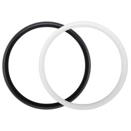 Luceco Fixed Matt Black & White Mains-Powered Led Outdoor Bulkhead Wall Light 450Lm (Dia)16Cm - thumbnail 4