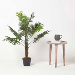 Homescapes Artificial Palm Tree Plant With Pot 100 Cm Handcrafted Green Indoor Decorative Faux House Plant - thumbnail 6