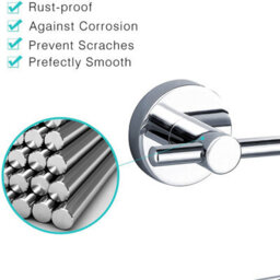 Jassferry New Wall Mounted Toilet Roll Holder Bathroom Paper Holder Without Lid - thumbnail 3
