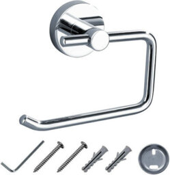 Jassferry New Wall Mounted Toilet Roll Holder Bathroom Paper Holder Without Lid - thumbnail 1