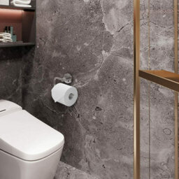 Jassferry New Wall Mounted Toilet Roll Holder Bathroom Paper Holder Without Lid - thumbnail 6