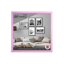 AK Frames Sleek 50X50Cm Pastel Pink Thin Modern Picture Frame - Slim And Design For Posters, Prints And Photos - Elegant Wall Frame Decor - thumbnail 1