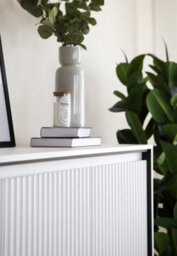Arte Chic And Modern Large Sideboard Cabinet  With Fluted Front(H)830mm (W)1930mm (D)400mm - White Matt - thumbnail 4