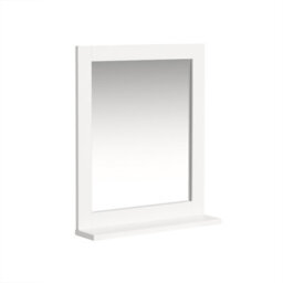 Sobuy Frg129-W, Bathroom Mirror Wall Mounted Shelf For Sink, Toilet Or Bedroom White - thumbnail 1