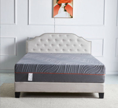 Matteo 27Cm Memory Foam Mattress - Single Bed Size, Medium Firm Support, Breathable Knitted Cover - image 1