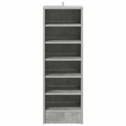 Vidaxl Shoe Cabinet Concrete Grey 31.5X35X90 Cm Engineered Wood - thumbnail 4