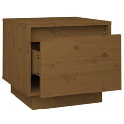 Berkfield Modern Bedside Cabinets 2 Pcs Honey Brown 35X34X32 Cm Solid Wood Pine - thumbnail 7