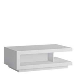 Furniture To Go Lyon Designer Coffee Table In White And High Gloss - thumbnail 1