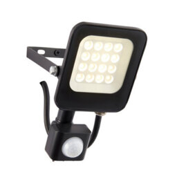 Luminosa Lighting Luminosa Guard Pir Override 10W Ip65 10W Outdoor Flood Light Matt Black Paint - thumbnail 1
