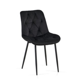 Sonara Set Of 4 Modern Velvet Dining Chairs With Ergonomic Upholstered Seats And X-Shaped Metal Legs - thumbnail 9
