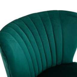 Homcom Velvet Accent Chair Occasional Tub Chair For Living Room, Green - thumbnail 8