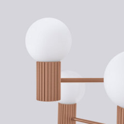 Luminosa Lighting Luminosa Halo Multi Arm Pendant Ceiling Light Mocha 6X G9 - thumbnail 5