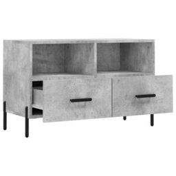 Berkfield Tv Cabinet Concrete Grey 80X36X50 Cm Engineered Wood - thumbnail 6