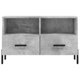 Berkfield Tv Cabinet Concrete Grey 80X36X50 Cm Engineered Wood - thumbnail 5