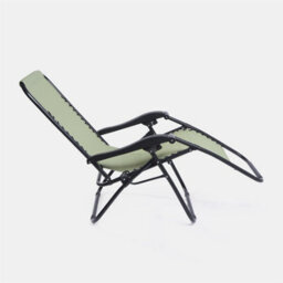 Ohs 2 X Garden Reclining Zero Gravity Patio Sun Lounger Folding Chair Outdoor - Sage - thumbnail 7