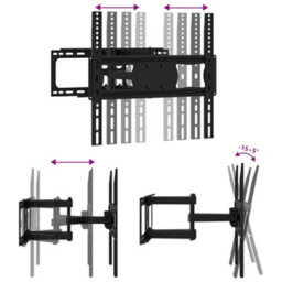 Berkfield Tv Wall Mount For 26-70 Inch Screen Max Vesa 400X400 mm 40Kg - thumbnail 6