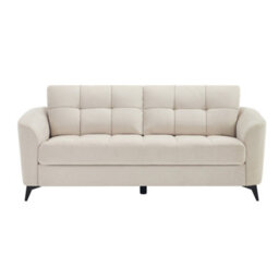 More4Homes Solna 3 Seater Scandi Style Fabric Living Room Sofa (Beige) - thumbnail 3