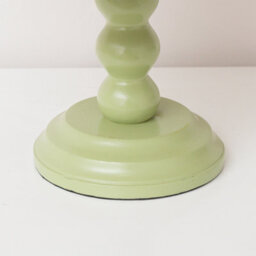 Melody Maison Round Sage Green & Mango Wood Bobble Detail Cake Display Stand - thumbnail 4