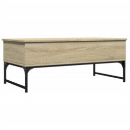 Berkfield Coffee Table Sonoma Oak 100X50X40 Cm Engineered Wood And Metal - thumbnail 7