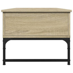 Berkfield Coffee Table Sonoma Oak 100X50X40 Cm Engineered Wood And Metal - thumbnail 6
