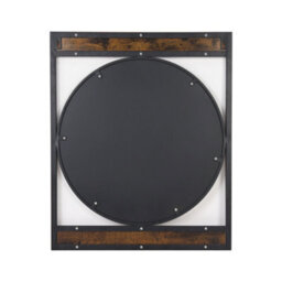 Artloge 63X76Cm Industrial Metal Wood Frame Wall Mirror Bathroom Living Room Decorative Mirror - thumbnail 9