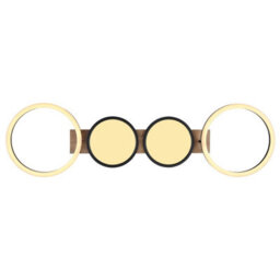Luminosa Lighting Luminosa Bossy 4 Ring Integrated Led Semi Flush Ceiling Light Matt Black 4X Led 3000K - thumbnail 4