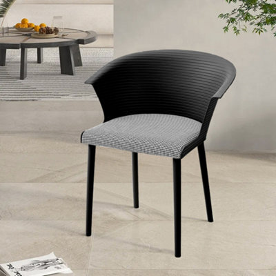 Darphe Dining Chair Set Of 4 Modern Black Dining Chairs - image 1