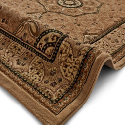 Beige Traditional Easy To Clean Bordered Floral Rug For Dining Room-67 X 240Cm (Runner) - thumbnail 2