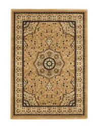 Beige Traditional Easy To Clean Bordered Floral Rug For Dining Room-67 X 240Cm (Runner) - thumbnail 3
