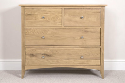 Statement Furniture Edward Hopper Oak 2 Over 2 Chest Of Drawers - image 1