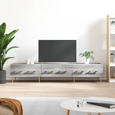 Berkfield Tv Cabinet Grey Sonoma 150X36X30 Cm Engineered Wood - image 1