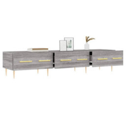 Berkfield Tv Cabinet Grey Sonoma 150X36X30 Cm Engineered Wood - thumbnail 4