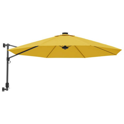Vidaxl Wall-Mounted Parasol Yellow 290 Cm - image 1