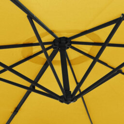 Vidaxl Wall-Mounted Parasol Yellow 290 Cm - thumbnail 6