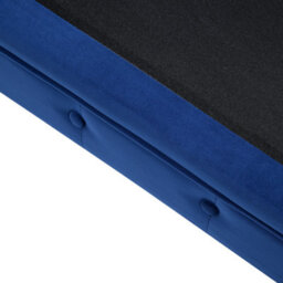 Beliani Armchair Chesterfield Velvet Navy Blue - thumbnail 8