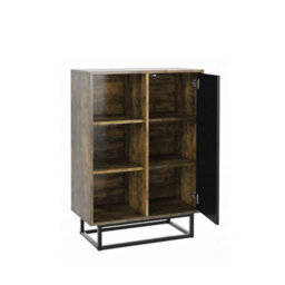 Elysian Loft Sideboard 100Cm Industrial Rustic & Black Matt Doors - Creative Furniture - thumbnail 9