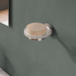 Cosmic Soap Dish, Wall-Mounted, Glass And Metal, Chrome, Anti-Corrosion, Start Collection - thumbnail 3