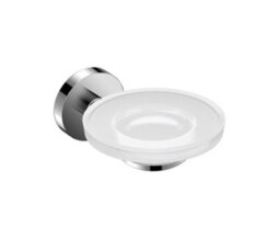 Cosmic Soap Dish, Wall-Mounted, Glass And Metal, Chrome, Anti-Corrosion, Start Collection - thumbnail 1