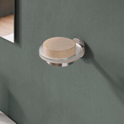 Cosmic Soap Dish, Wall-Mounted, Glass And Metal, Chrome, Anti-Corrosion, Start Collection - thumbnail 2
