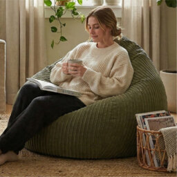 rucomfy Beanbags Rucomfy Jumbo Cord Slouchbag - Indoor Classic Bean Bag For Adults - thumbnail 3