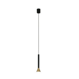 Luminosa Lighting Luminosa Danka Led Ceiling Pendant Light Black, Satin Gold