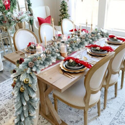 Amorly 180Cm Artificial Christmas Garland, Snow Flocked Pine With Berries & Baubles, Winter Festive Decor For Fireplace, Stair Railings - thumbnail 7