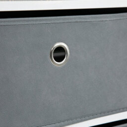 Homcom Chests Of Drawer Fabric Dresser Storage Cabinet W/ 6 Drawers For Bedroom - thumbnail 9