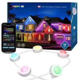 Lepro E1 Ai Permanent Outdoor Lights 15M, Smart Eaves Lights, Waterproof, Rgb & Warm To Cool White, Works With Alexa, No Remote - thumbnail 1